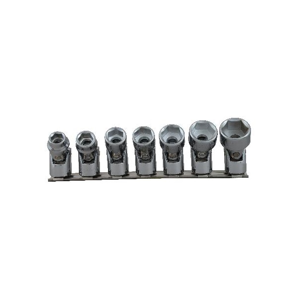 Set, Skt, 3/8, 6Pt, Flex, 7Pc, Clip,